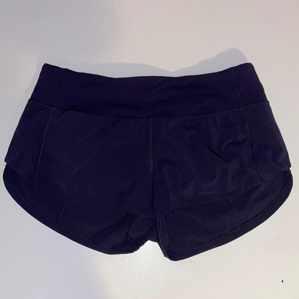 Lululemon navy speed up shorts